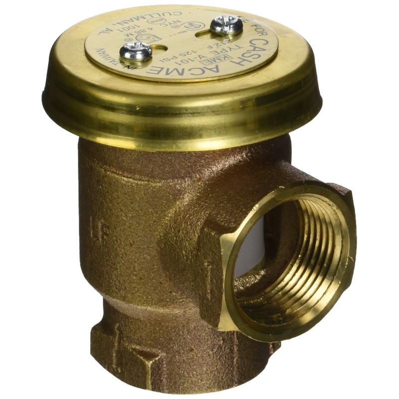 Cash Acme 1 Inch V-101 Anti-Siphon Vacuum Breaker, Brass Plumbing