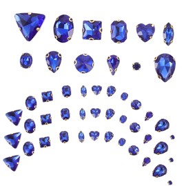 LALAFINA 130pcs Glass Rhinestones for DIY Sewing Multi-use Decorative Accessories for Clothing Bags and Crafts Dressmaking and Embellishing with Strong Durability