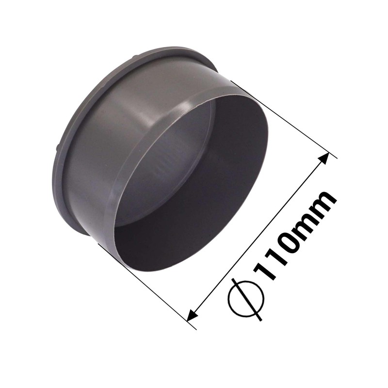 SKIR'CO (1 piece) waste water pipe end plug 110 mm