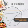 U.S. Kitchen Supply Stainless Steel Splatter Guard 13" Fine Mesh