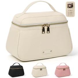 Bolsa de Cosmeticos de Viaje Para Mujer，Bolsa Cosmetiquera Con Asas，Neceser de Viaje Impermeable，Multifuncional Bolsa de Maquillaje Portátil，Makeup Bag de Gran Capacidad