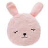 Round Rabbit Fur Cushion