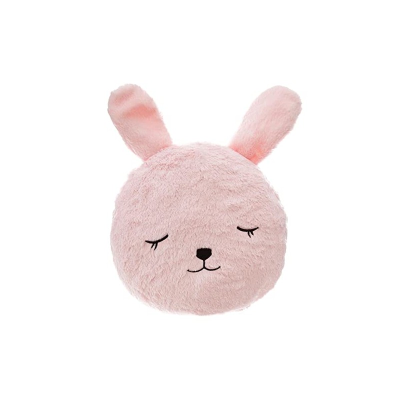 Round Rabbit Fur Cushion