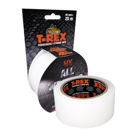 T-Rex 823-00 All Weather Tape - Transparent Tape for Inconspicuous Repairs Indoor & Outdoor - Weatherproof & Versatile - 48 mm x 25 m