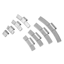 EZISOE MC-Series Clip on Wheel Weights Assortment, 0.25OZ/0.5OZ/0.75OZ/1.0OZ, 15PCS/Style, 1.25OZ/1.5OZ/2OZ/2.5OZ, 5PCS/Style, Total 80Pcs