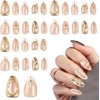 30 Uñas Press on Set de Uñas Postizas Ojo de