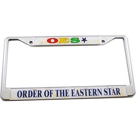 Eastern Star Domed License Plate Frame [Car/Tru...