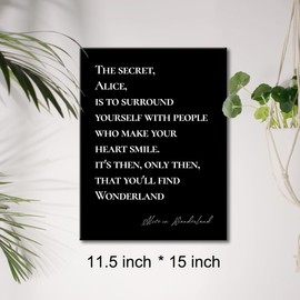 Canvas Wall Art Inspirational Quote Canvas Print Positive Canvas Painting Home Bedroom Wall Decor Framed Gift for Girl Women 12 x 15 Inches