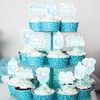 Sursurprise 36PCS A Little piece of Heaven Baby Shower Cupcake