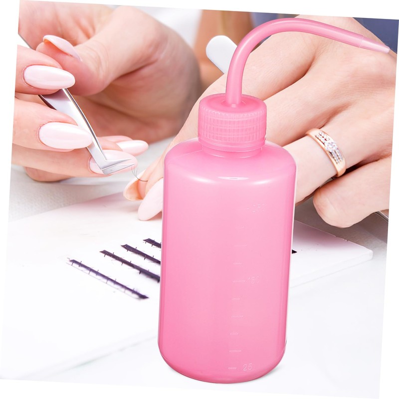 OHPHCALL 2pcs Eyelash Cleaning Bottles Squeeze Wash Bottles for Eyelash