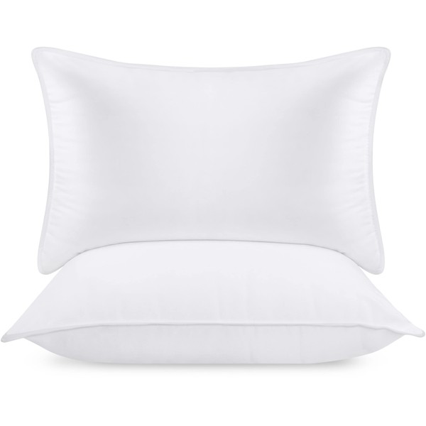 Utopia Bedding Bed Pillows for Sleeping (White), Queen Size, Set of 2, Hotel Pillows, Cooling Pillows for Side, Back or Stomach Sleepers