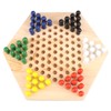 Chinese Checkers Set With Multiple Chess Pieces Wooden Board Interactive