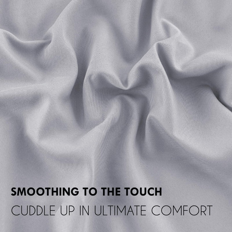 EV Dekor®MF123 Fitted Sheet Single, Grey - Deep Pocket Bedsheet