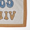 HOMESCAPES Good Vibes 100% Cotton Bath Mat Super Absorbent and