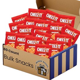 Bulk Cheez-It Original Cheddar Cheese Cracker Snack Packs by Bussin Boxes (1.5 Ounce Pack of 80)