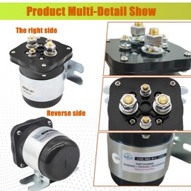 Golf Cart 48V 4 Terminal Solenoid, Compatible with Club Car 48V Solenoid, EZGO 48V Solenoid and Yamaha 48V Solenoid, OEM #1018836-01, 73231G01, JR1-H1950-00