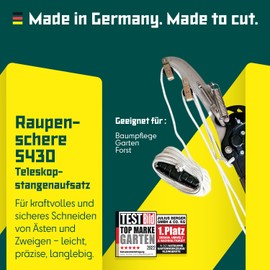 Berger ArboRapid pole pruner 5430 for cutting branches and twigs, attachment for telescopic poles