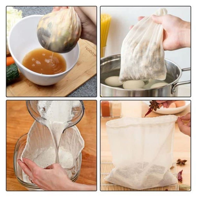 FreshDcart FDCA3014 Milk Filter Bag, Cheese Cloth Bag for Straining