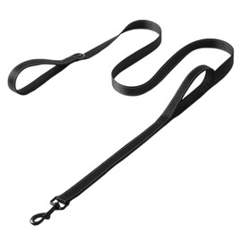 Heavy Duty Dog Leashes with 2 Handles by Padded Traffic Handle for Extra Control, 180cm x 2.5cm Dog-Lead with Highly Reflective Threads, Perfect for Medium to Large Dogs