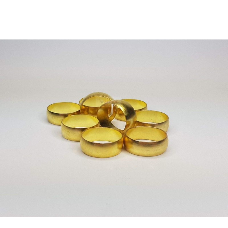 15mm Brass Olives for Compression Plumbing Fittings (10-15-20-25-50-100 Pack) (25)