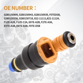 AISHAN Fuel Injectors 4 Hole 8PCS 0280150943 Compatible with Ford for Mustang Excursion Expedition Crown Victoria E-150 E250 E350 F-250 F-350, for Lincoln Town Car, for Mercury Grand Marquis 4.6L 5.4L