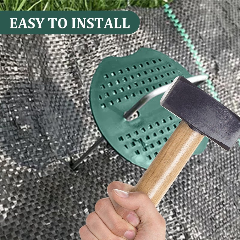 300 Pcs Landscape Staple Gasket Garden Landscape Staples Washer Pad