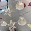ZDAYOZ Starfish Shell String Light, 13.85 ft, 40 Warm White