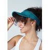 Sportkind Tennis, Padel, Running, Golf Sun Visor, Petrol green