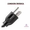 Importeek 5pz Cable Fuente Poder Corriente Monitor Computadora Pc Cpu