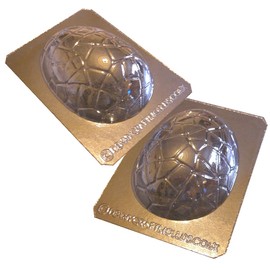 Easter Egg Moulds – Set of 2 – Make 14cm Tall Eggs - Large Cracked Design