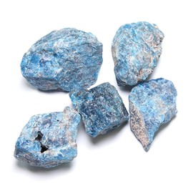 Apatite Raw Crystals, Large 1.25-2.0" Healing Crystals Natural Rough Stones Crystal for Tumbling, Cabbing, Fountain Rocks, Decoration, Polishing, Wire Wrapping, Wicca & Reiki