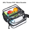 Clear Messenger Bag PVC Waterproof Visible Zipper Design Crossbody Tote