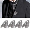 4Pcs Brooch Pin Diamond Angel Wing Pattern Cute Fashion Lapel