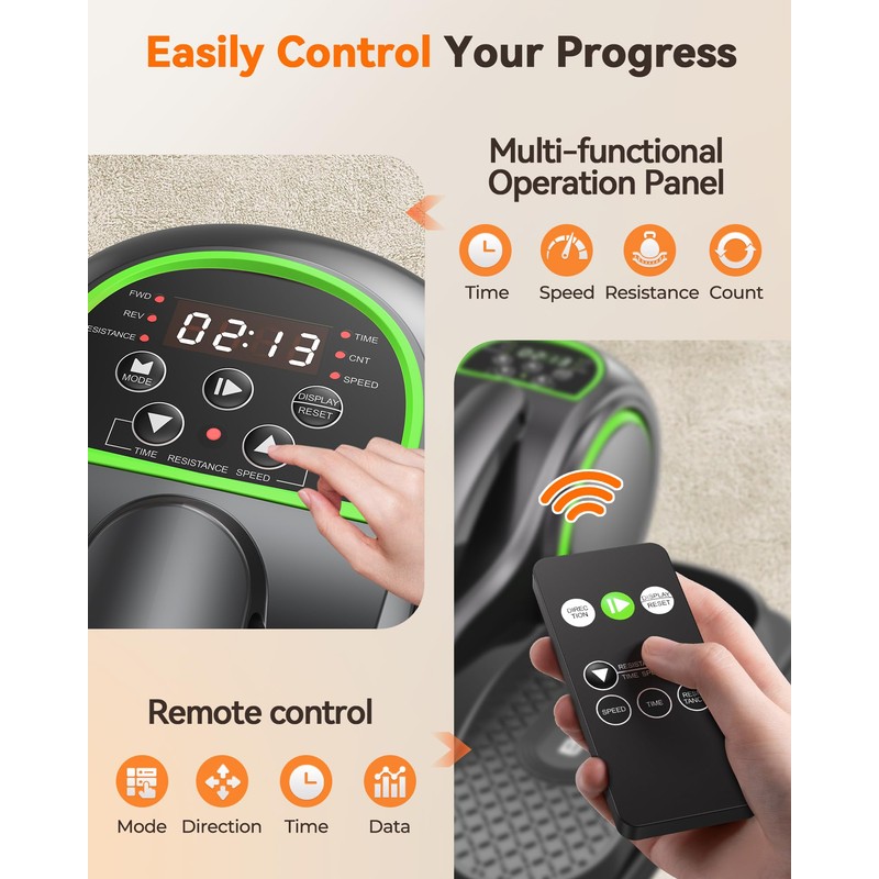 YOSUDA Under Desk Elliptical,Elliptical for Seniors Fully Assembled,Quiet & Portable