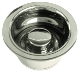 Westbrass R2082-05 3-1/2" Extra-Deep Collar Kitchen Sink Waste Disposal Flange & Stopper, Polished Nickel