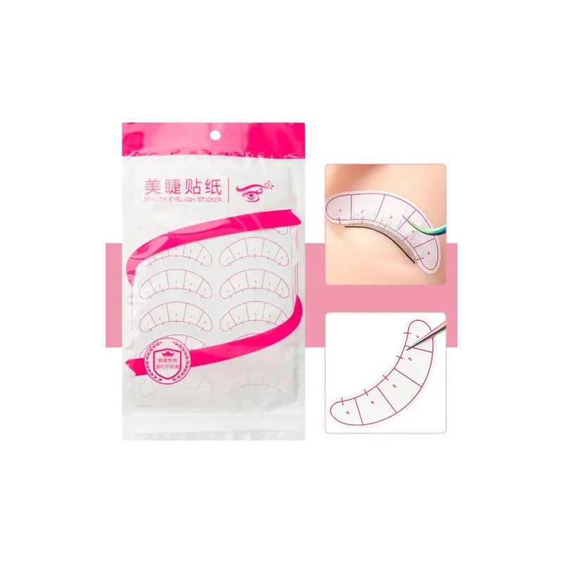 Parches Guía Extensión Pestañas Eyelash Extension Guide Patches, 420 Pcs