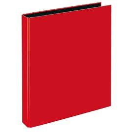 VELOFLEX Velocolor 1143321 Ring Binder, DIN A4, 255 x 318 x 45 mm, 4-Ring Mechanism, Cardboard, Light Red, Pack of 1
