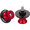 2Pcs Motorcycle Swing Arm Spools for Yamaha YZF R1 R3 R6 R6S R25 R15 R125 600R Aluminum (Red)