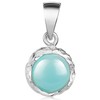 MATERIA by Matthias Wagner Women's Necklace with Chalcedony Gemstone Pendant