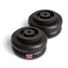 RubberShox RubberShox Modular Universal Rubber Front Rear Bump Stops for Truck and RV Suspension Enhancement Pattern. UB2 Sub-Module, Pair 5000 lbs, Hardness 60HA, Require UB1 Top Module