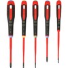 Bahco BE-9872SL Ergo 5 Piece VDE Insulated Slimline SL/PZ/TX Screwdriver