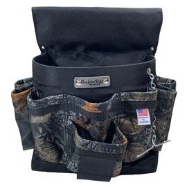 BOULDER Bag ULT 120 Ultimate Electrician Single Pouch. Camo - Backwoods. Tool Belt Ready Durability Wide Mouth, Deep Pockets, Pro Box Design. Made in The USA.