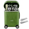 8-Piece Mini Suitcase Manicure Set - Portable Grooming Kit