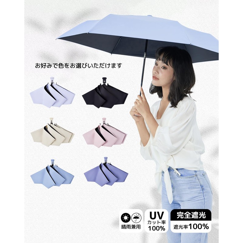 konciwa Parasol, 100% Shading Rate, 100% UV Reduction, UPF50+, Heat