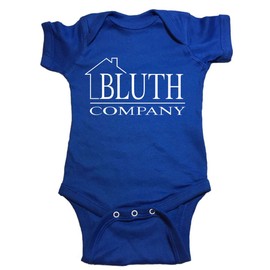 NorthStarTees Arrested Development Baby One Piece Bluth Company Bodysuit (0M-Newborn, Blue)