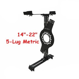 BuliBoao Wheel Fitment Simulator Tool, 14"-22" Tire Rim Size Measuring Mockup Offset Tool, Wheel Offset Measuring Tool, 5 Lug Metric