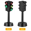 PATKAW Traffic Light Toy, 2 Pcs Round Bottom 1.7×4.3inch Mini