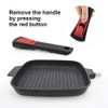 RANX INGST Griddle Pan with Lid, 10 Inch Cast Aluminium