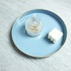 Spsyrine Round Blue Decorative Tray, 13" Plastic Serving Table Tray