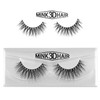 JewelryWe 3D Mink Hair False Eyelashes Black 100% Handmade Eyelashes